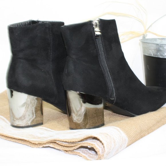 Hot Kiss Christie Closed Toe Boots Black Size 8 - Picture 4 of 8